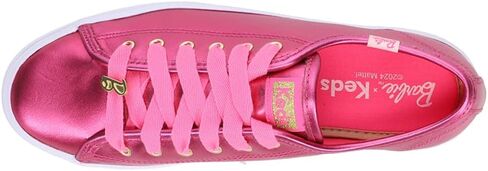 Keds Womens X Barbie Triple Up Metallic Leather Platform Sneakers Shoes Casual - Pink in Saudi Arabia