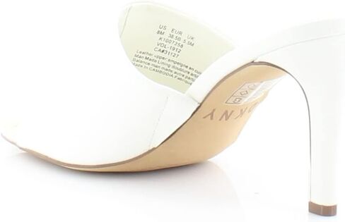 DKNY Womens Bronx Faux Leather Slip On Mules White 7 Medium (B,M) in Saudi Arabia