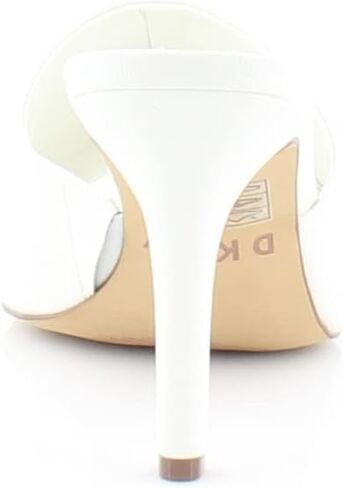 DKNY Womens Bronx Faux Leather Slip On Mules White 7 Medium (B,M) in Saudi Arabia