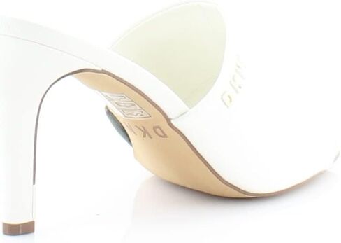 DKNY Womens Bronx Faux Leather Slip On Mules White 7 Medium (B,M) in Saudi Arabia