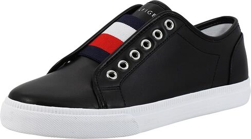Tommy Hilfiger Women's Anni Slip-On Sneaker, Black Smooth, 9 M US in Kuwait