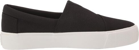 TOMS Women's Fenix Platform Slip-On Sneaker, Black Canvas, 8.5 in Saudi Arabia