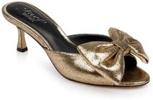 Jewel Badgley Mischka Kora Kitten Heel Mules with Large Bow in Saudi Arabia