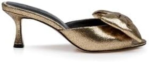 Jewel Badgley Mischka Kora Kitten Heel Mules with Large Bow in Saudi Arabia