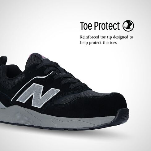 New Balance Women's Composite Toe Elite Lite EH Industrial Shoe, Black Rose, 7 Wide in Saudi Arabia