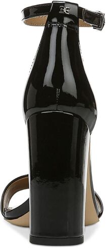 Sam Edelman Yaro Ankle Strap Sandal Heel Black Patent 9.5 W in Saudi Arabia