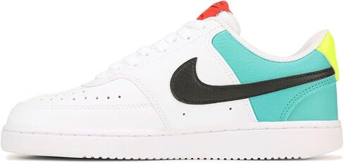 حذاء رياضي نسائي من Nike Court Vision منخفض، أبيض/متعدد، 11 عادي أمريكي in Saudi Arabia