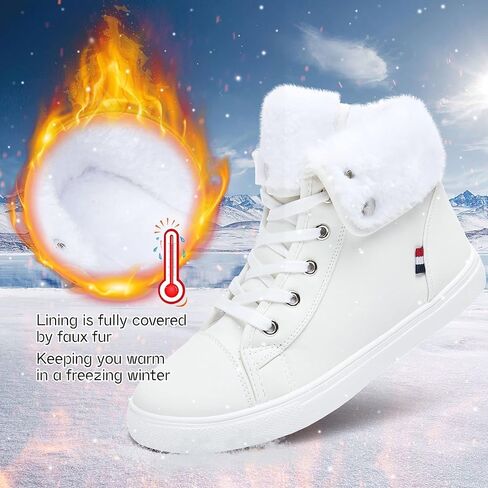 Ankle Boots For Women Lace Up Combat Boots Winter Boots Fashion Snow Boots For Girls Ankle Booties Winter Shoes in Saudi Arabia