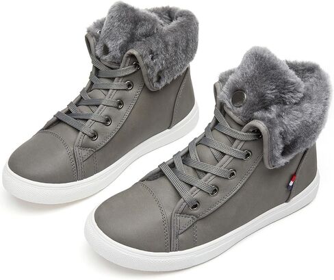 Ankle Boots For Women Lace Up Combat Boots Winter Boots Fashion Snow Boots For Girls Ankle Booties Winter Shoes in Saudi Arabia