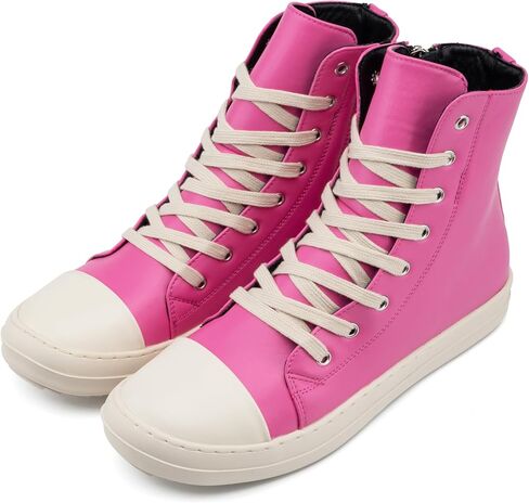 أحذية رياضية نسائية من soofylia مصنوعة من جلد البولي يوريثان وأربطة مريحة ومنصة مريحة للمشي مع سحاب in Kuwait