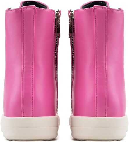 أحذية رياضية نسائية من soofylia مصنوعة من جلد البولي يوريثان وأربطة مريحة ومنصة مريحة للمشي مع سحاب in Kuwait