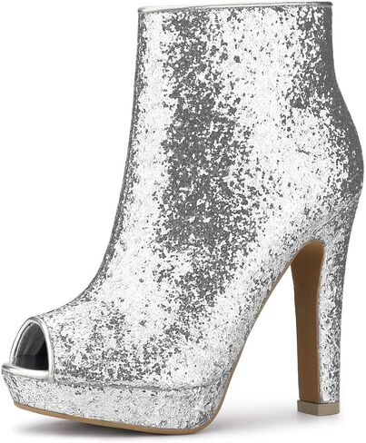 حذاء نسائي من Allegra K ذو نعل سميك وكعب مكتنز وكعب مفتوح عند الأصابع in Kuwait