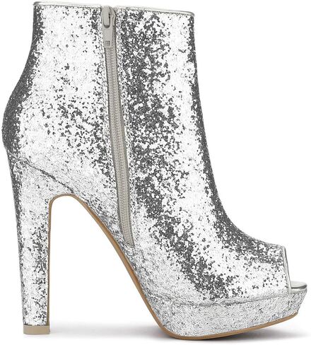 حذاء نسائي من Allegra K ذو نعل سميك وكعب مكتنز وكعب مفتوح عند الأصابع in Kuwait