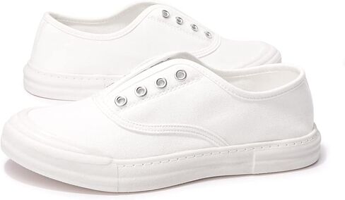 حذاء رياضي نسائي من القماش سهل الارتداء بجزء علوي منخفض من أحذية المشي الكاجوال in Kuwait