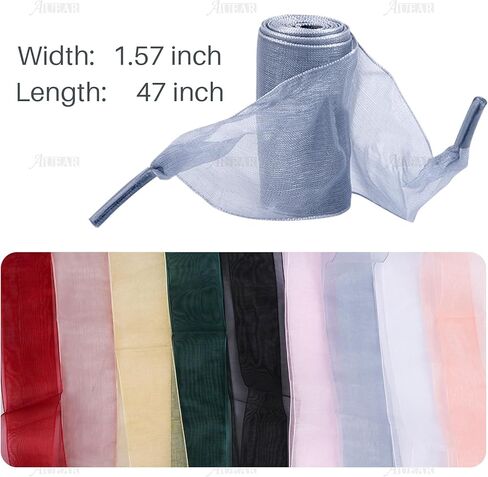 AUEAR, 10 Pairs Chiffon Shoelaces Fashion Ribbon Shoelaces Soft Shoestrings Snow Yarn Shoelace for Women Girls Lady Sneaker in Saudi Arabia