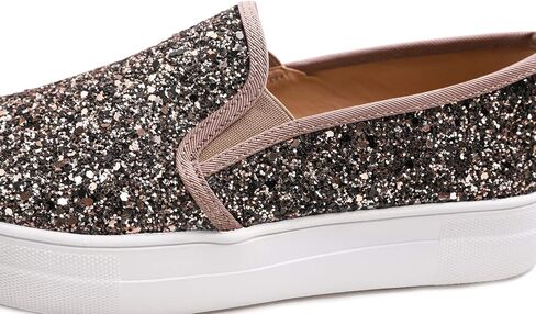 FEVERSOLE Women's Fashion Slip On Sneaker Casual Platform Loafers in Saudi Arabia