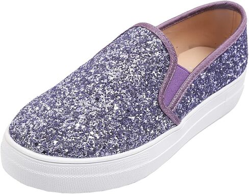 FEVERSOLE Women's Fashion Slip On Sneaker Casual Platform Loafers in Saudi Arabia