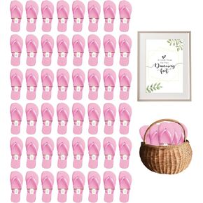 Bulk Flip Flops for Weddings | 48 Pairs | Reception Guest Slippers | Women Men Beach Pool Wholesale Sandals Pack