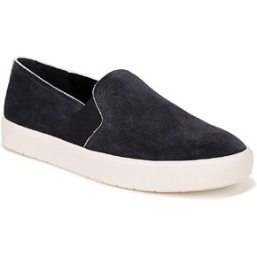 Vince Womens Blair Slip On Fashion Sneaker Blue Ink Suede 5.5 M