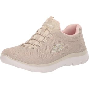 Skechers Sport Women's Women's Summits Fun Flare Sneaker, TPPK=Taupe Pink, 10.5