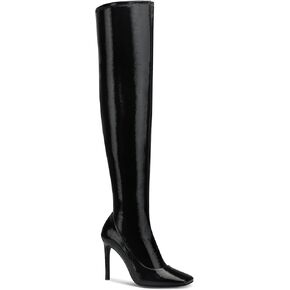 INC Womens Keenah Patent Square Toe Thigh-High Boots