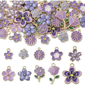 DanLingJewelry 50 قطعة 10 أنماط دلاية قلب الحب الأحمر المعلقات موضوع عيد الأم دلايات لأقراط قلادة السوار in Kuwait