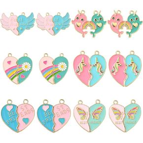 DanLingJewelry 30Pcs 6 Styles Adventure Charms Collection Traveler Charms Balloon Earth Plate Trunk Postcard Charms for Jewelry Making DIY