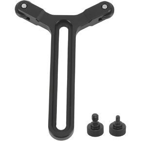 Y Bracket Lens Support with Double Wheels, Y Shaped Lens Support Bracket with 71.5mm Vertical Adjustment, Lens Support System fit for DIY S, SC