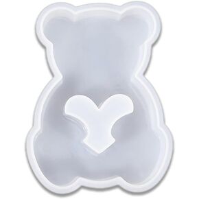 Duawenki A Little Cat Playing with Love Shape Car Freshie Silicone Mold for Making Soap Aroma Beads Car Freshie, Pendant, Candle,Decoration,Sculpture Resin