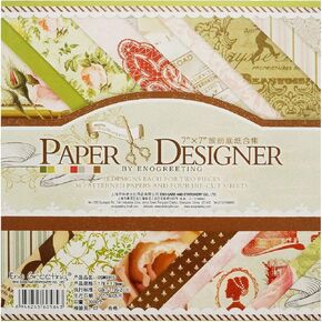 Gnognauq 40Pcs Multi-Colored Designer Paper Decorative Craft Paper for Creative Scrapbooking and Cards,7’’X7" (DSM010)
