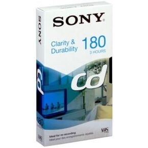 Sony E180 Blank VHS Tape