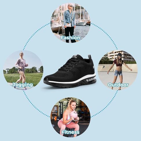 FitVille Women's Air Cushion Shoes with Arch Support Lightweight Running Tennis Shoes in Saudi Arabia