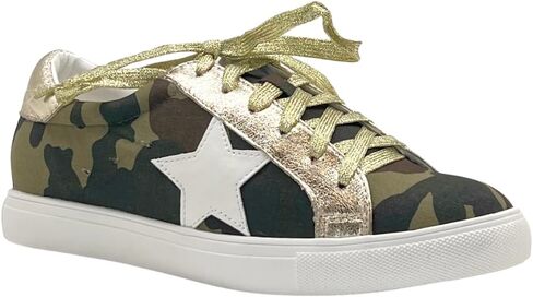 Multi-Fabric Lace-Up Fashion Sneaker in Saudi Arabia