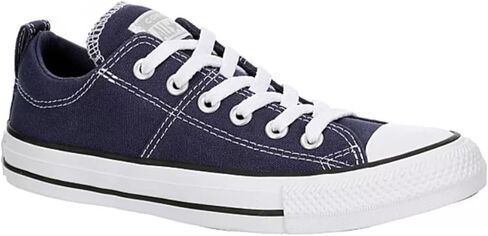 حذاء رياضي من القماش Chuck Taylor All Star Madison Ox للجنسين من Converse - نمط إغلاق برباط - Uncharted Waters/أبيض/أسود 7 in Saudi Arabia
