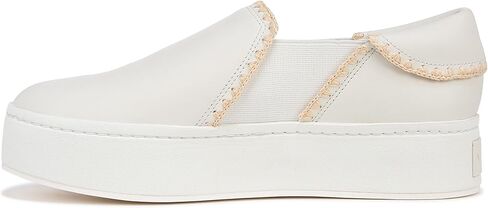 Vince Women's Warren Slip On Platform Sneaker White/Raffia 8 M in Saudi Arabia
