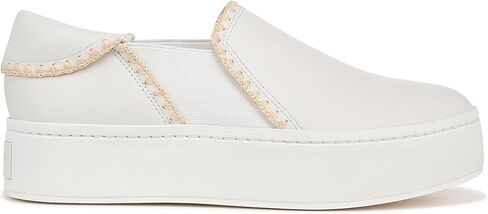 Vince Women's Warren Slip On Platform Sneaker White/Raffia 8 M in Saudi Arabia
