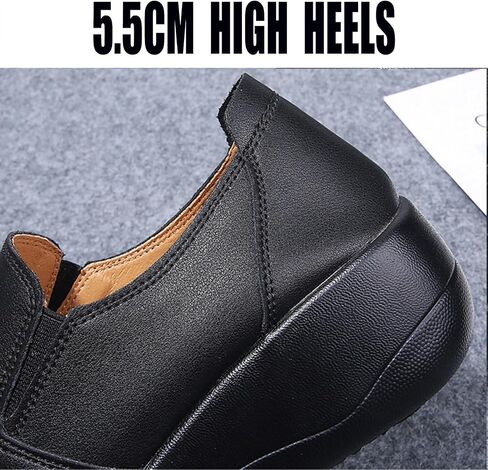 Platform Slip-On Rocker Sneakers for Women Arch Support Walking All Day Fashion Wide Round Toe Comfort Thick Wedge Loafers Casual Daily Work Walking Shoes in Saudi Arabia