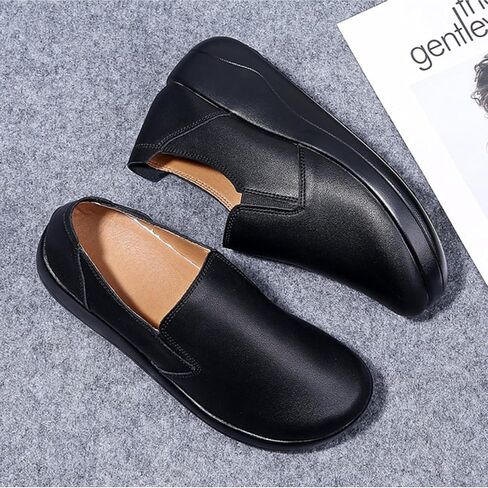 Platform Slip-On Rocker Sneakers for Women Arch Support Walking All Day Fashion Wide Round Toe Comfort Thick Wedge Loafers Casual Daily Work Walking Shoes in Saudi Arabia