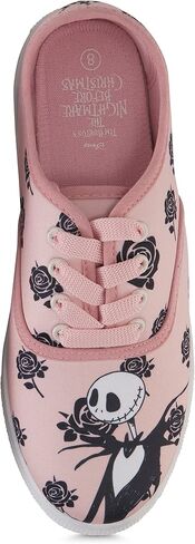 Disney Ladies Jack Skellington Shoes - Ladies The Nightmare Before Christmas Lace Up Canvas Sneakers - Jack Skellington Canvas Lace up Sneakers in Saudi Arabia