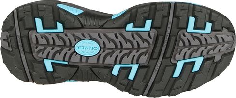 Honeywell Oliver 5" Leather & Mesh Women's Steel Toe Sneakers, Black & Blue (OL21112) in Saudi Arabia