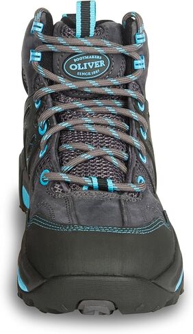 Honeywell Oliver 5" Leather & Mesh Women's Steel Toe Sneakers, Black & Blue (OL21112) in Saudi Arabia