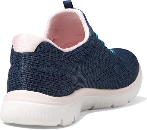 Skechers Women's Summits Fun Flare Sneaker, Navy/Multi=NVMT, 9.5 Wide in Saudi Arabia