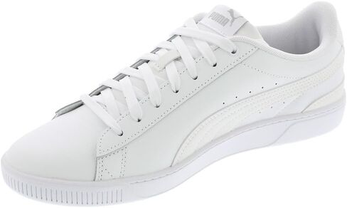 حذاء رياضي نسائي من الجلد من PUMA Vikky v3 مقاس 65 BM US WhiteWhiteSilver in Saudi Arabia