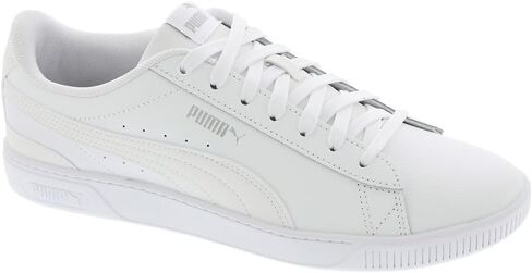 حذاء رياضي نسائي من الجلد من PUMA Vikky v3 مقاس 65 BM US WhiteWhiteSilver in Saudi Arabia