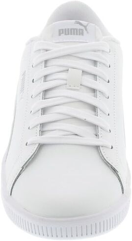 حذاء رياضي نسائي من الجلد من PUMA Vikky v3 مقاس 65 BM US WhiteWhiteSilver in Saudi Arabia