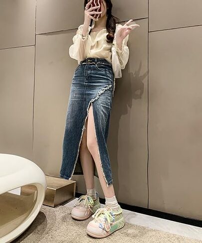 Women Kawaii Shoes Y2k Shoes Walking Sneakers Women Platform Chunky Cute Linen Thick Roundhead Rave Shoes Travel in Kuwait