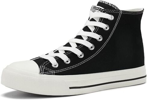 Womens High Top Sneakers for Women Classic Lace Up Cotton Canvas Shoes Womens Casual Canvas Walking Shoes in Saudi Arabia
