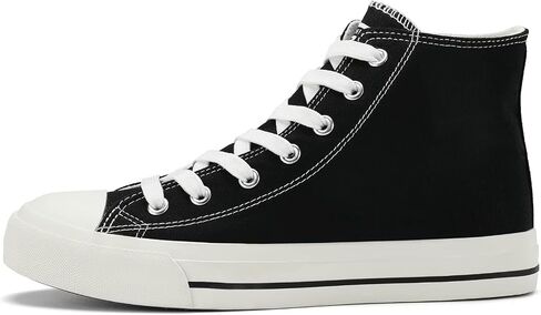 Womens High Top Sneakers for Women Classic Lace Up Cotton Canvas Shoes Womens Casual Canvas Walking Shoes in Saudi Arabia