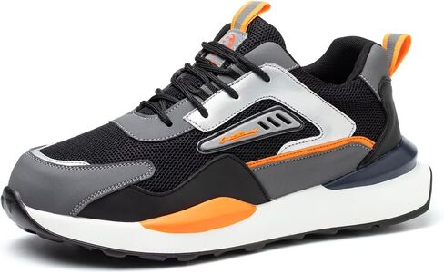 Steel Toe Sneakers for Men Women Lightweight Safety Work Shoes Comfortable Sneakers Slip-Resistant Composite Toe Shoes for Construction in Saudi Arabia