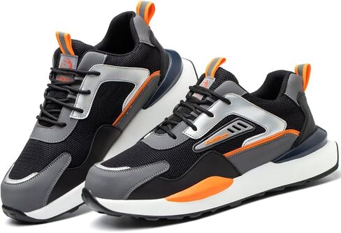 Steel Toe Sneakers for Men Women Lightweight Safety Work Shoes Comfortable Sneakers Slip-Resistant Composite Toe Shoes for Construction in Saudi Arabia